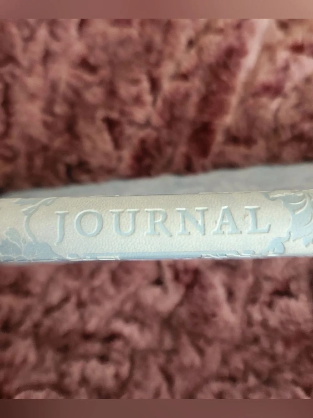Inspirational Blue Floral Journal
